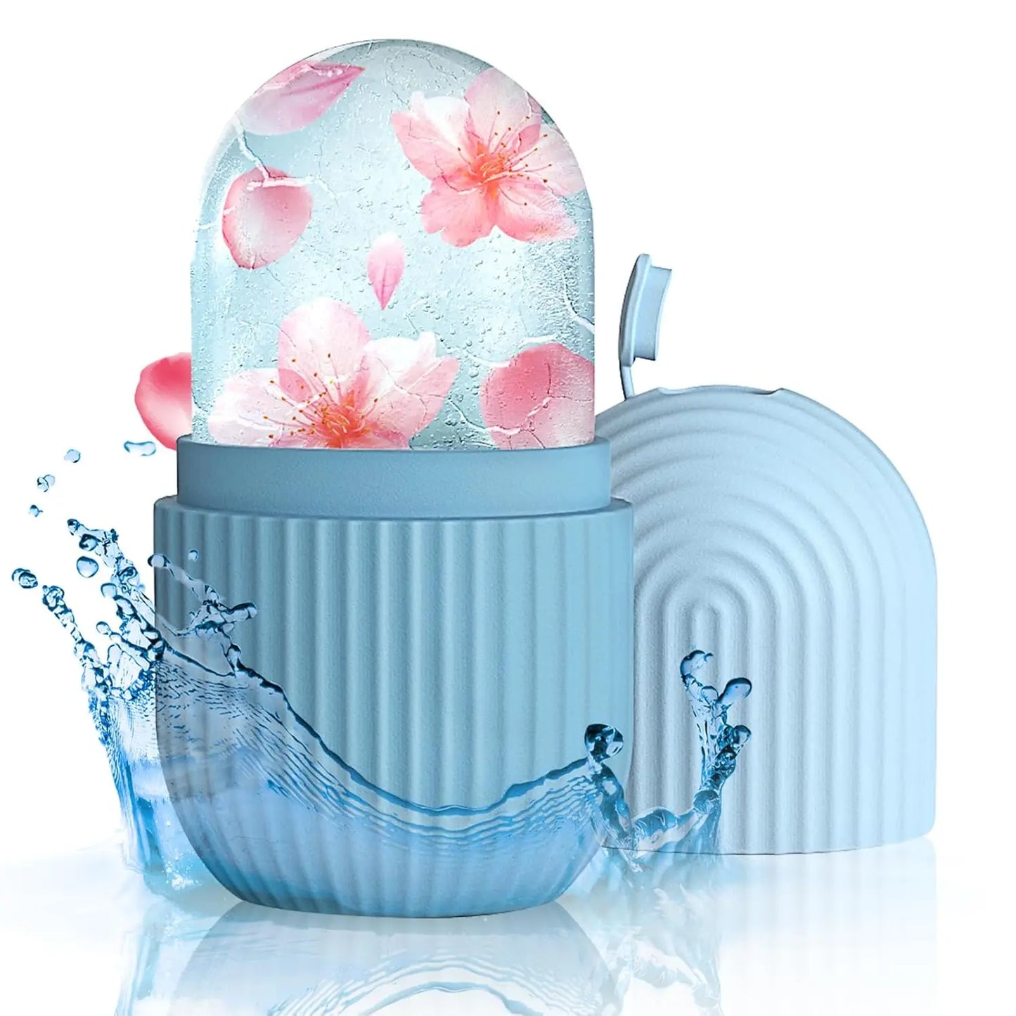 Ice Face Roller Facial Ice Roller Set, Facial Roller Gua Sha Face Tool Set,Massage Tool Roller Lifting Contouring Tool Mold Cube