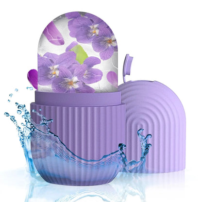 Ice Face Roller Facial Ice Roller Set, Facial Roller Gua Sha Face Tool Set,Massage Tool Roller Lifting Contouring Tool Mold Cube
