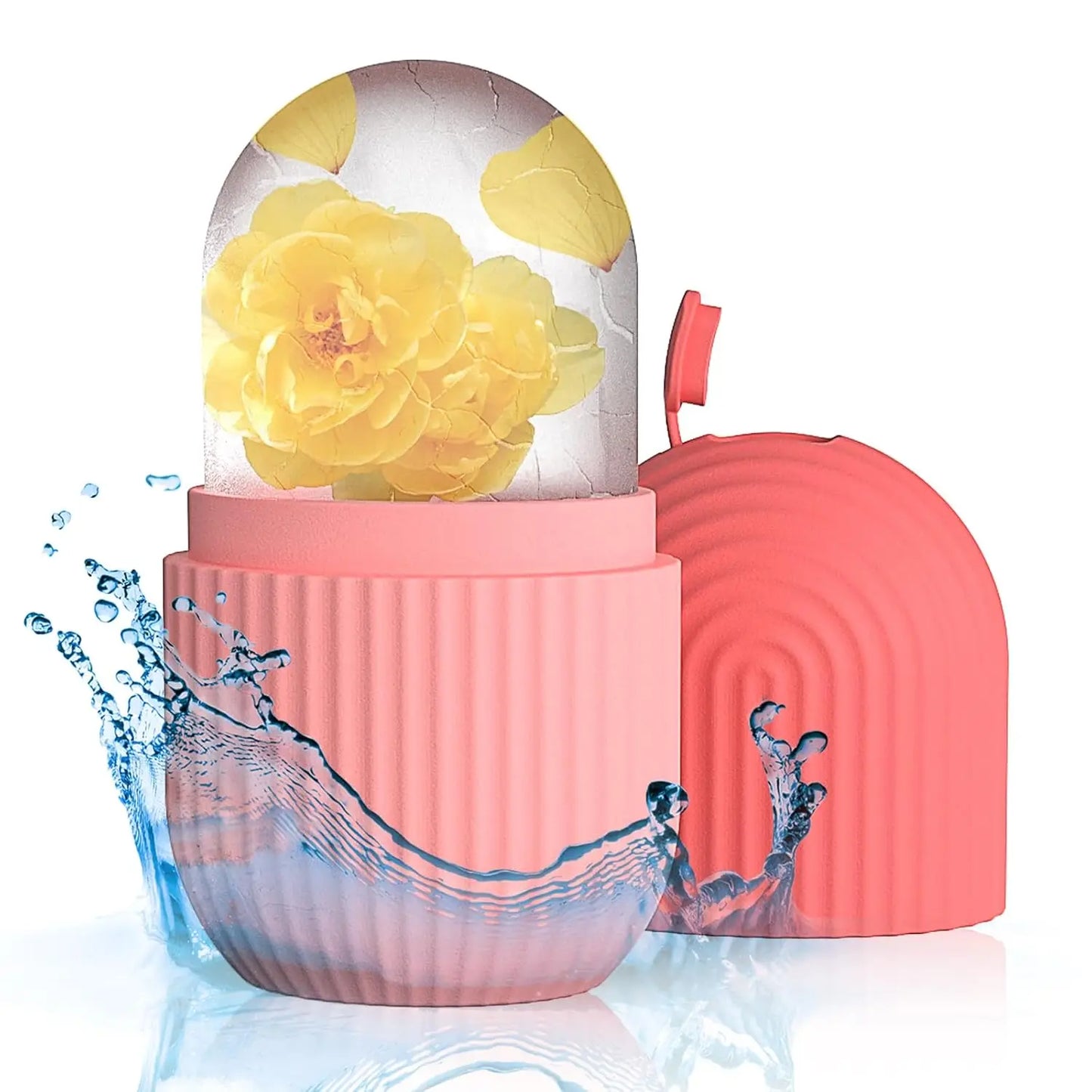 Ice Face Roller Facial Ice Roller Set, Facial Roller Gua Sha Face Tool Set,Massage Tool Roller Lifting Contouring Tool Mold Cube