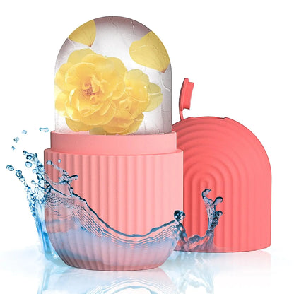 Ice Face Roller Facial Ice Roller Set, Facial Roller Gua Sha Face Tool Set,Massage Tool Roller Lifting Contouring Tool Mold Cube