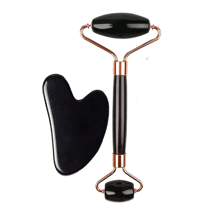 Ice Face Roller Facial Ice Roller Set, Facial Roller Gua Sha Face Tool Set,Massage Tool Roller Lifting Contouring Tool Mold Cube